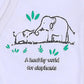 Infant Boys Knitted Rompers Elephants - White | Bachaa Party Baby Clothes Rompers
