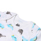 Infant Boys Set 5Pc Dino - B.White | Bachaa Party Baby Clothes Rompers