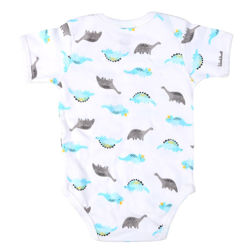 Infant Boys Set 6Pc Dino - B.White | Bachaa Party Baby Clothes Rompers