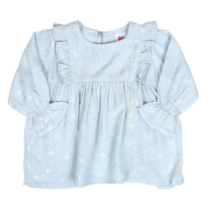 Infant Girls Casual Tops - LIGHT BLUE | Bachaa Party Baby Clothes Girls Tops & T-Shirts