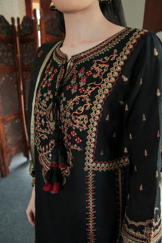 AQ-01  ZAREEN | Qalamkar Qline Dastak Summer Collection 2022 | Unstitched Embroidered Lawn Suits