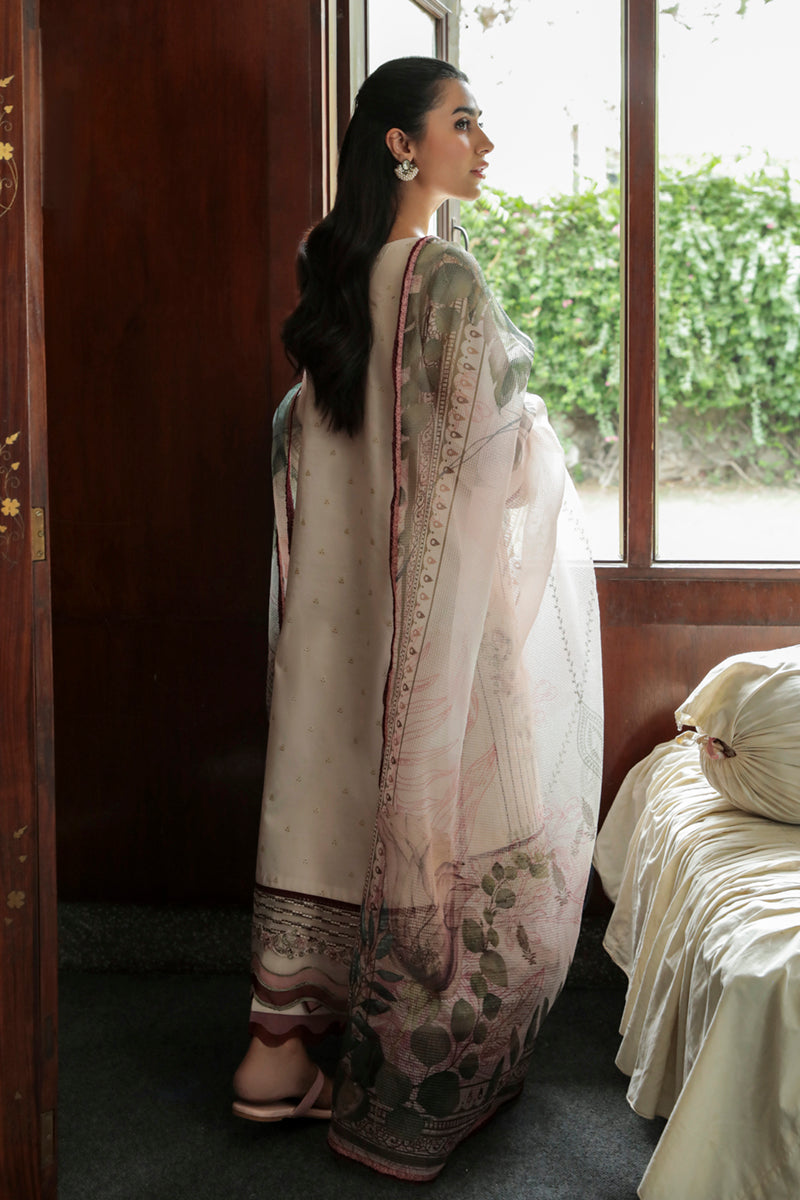 AQ-03  SAFFA  | Qalamkar Qline Dastak Summer Collection 2022 | Unstitched Embroidered Lawn Suits