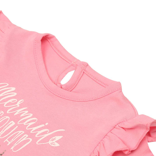 Infant Girls T-Shirt Mermaid - Pink Lemon | Bachaa Party Baby Clothes Girls Tops & T-Shirts
