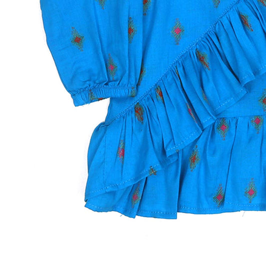 Infant Girls Casual Top Moon Light - Turquoise | Bachaa Party Baby Clothes Girls Tops & T-Shirts