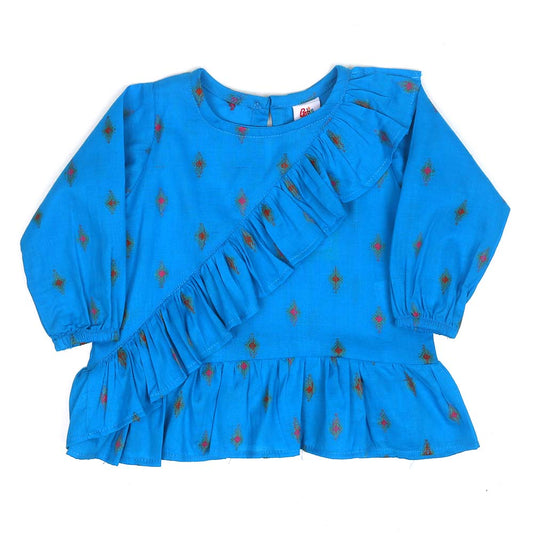 Infant Girls Casual Top Moon Light - Turquoise | Bachaa Party Baby Clothes Girls Tops & T-Shirts