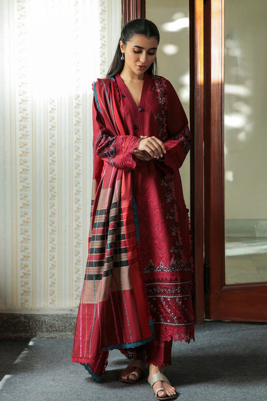 AQ-07 MAYA  | Qalamkar Qline Dastak Summer Collection 2022 | Unstitched Embroidered Lawn Suits