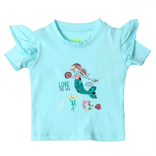 Infant Girls T-Shirts Love The Sea - Atomizer | Bachaa Party Baby Clothes Girls Tops & T-Shirts