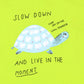 Infant Girls T-Shirt Slow Down-Acid Lime | Bachaa Party Baby Clothes Girls Tops & T-Shirts
