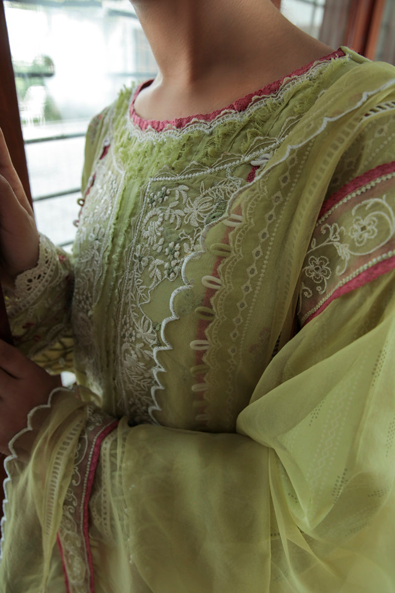 AQ-06  ZARA  | Qalamkar Qline Dastak Summer Collection 2022 | Unstitched Embroidered Lawn Suits