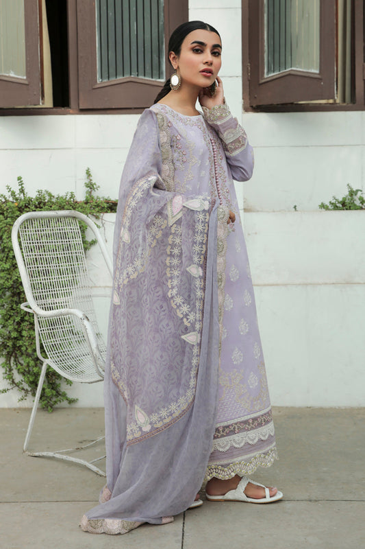 AQ-11  AMYRA  | Qalamkar Qline Dastak Summer Collection 2022 | Unstitched Embroidered Lawn Suits