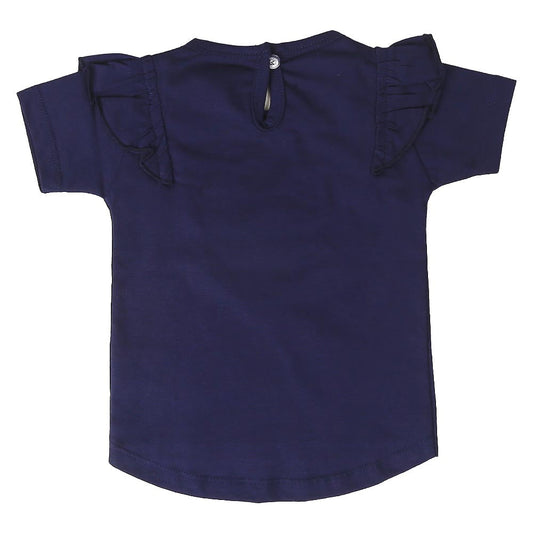 Infant Girls T-Shirts -NAVY | Bachaa Party Baby Clothes Girls Tops & T-Shirts