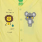 Infant Boys Knitted Romper Cutest Crew - Yellow Lri | Bachaa Party Baby Clothes Rompers