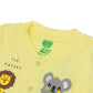 Infant Boys Knitted Romper Cutest Crew - Yellow Lri | Bachaa Party Baby Clothes Rompers