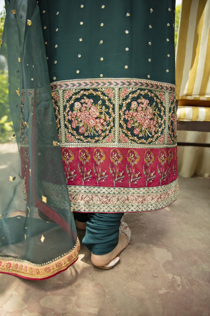SM-05 | Qalamkar Shadmani Luxury Formals Collection 2021 | Unstitched Embroidered Organza Suits