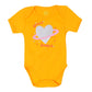 Unisex Romper Heart Space - Citrus | Bachaa Party Baby Clothes Rompers