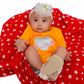 Unisex Romper Heart Space - Citrus | Bachaa Party Baby Clothes Rompers