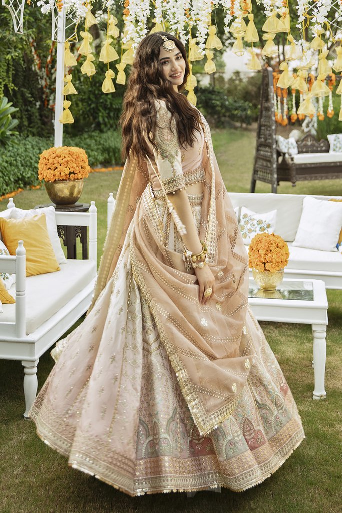 SM-04 | Qalamkar Shadmani Luxury Formals Collection 2021 | Unstitched Embroidered Organza Suits
