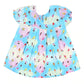 Infants Cup Cake Girls Digital Print Casual Top For Girls - Blue | Bachaa Party Baby Clothes Girls Tops & T-Shirts