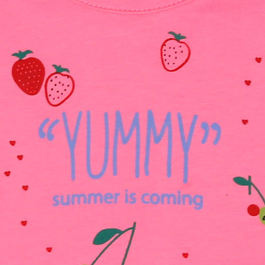 Infant Girls T-Shirt Yummy - S-Shell | Bachaa Party Baby Clothes Girls Tops & T-Shirts