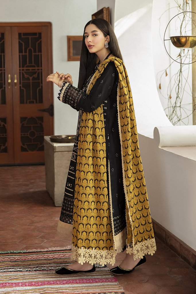 NW-10 | Qalamkar Qline Linen Winter Collection 2021 | Unstitched Embroidered Organza Suits