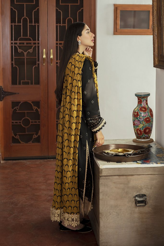NW-10 | Qalamkar Qline Linen Winter Collection 2021 | Unstitched Embroidered Organza Suits