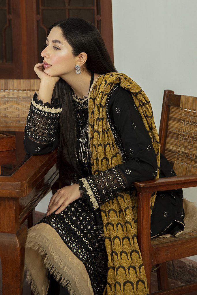 NW-10 | Qalamkar Qline Linen Winter Collection 2021 | Unstitched Embroidered Organza Suits