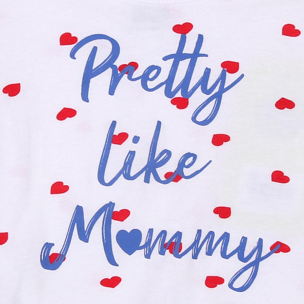 Infant Girls T-Shirt Pretty - White | Bachaa Party Baby Clothes Girls Tops & T-Shirts