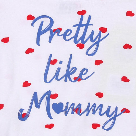Infant Girls T-Shirt Pretty - White | Bachaa Party Baby Clothes Girls Tops & T-Shirts