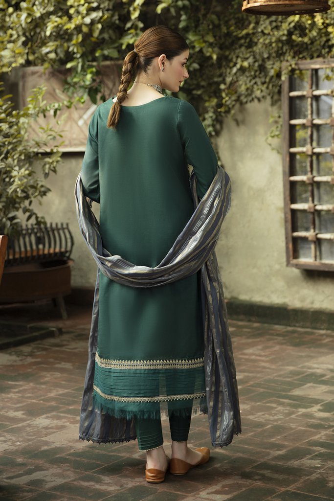 NW-04 | Qalamkar Qline Linen Winter Collection 2021 | Unstitched Embroidered Organza Suits