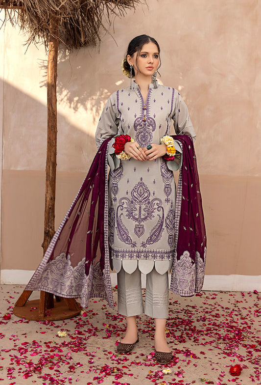LD-10 | Humdum Laadli Lawn Collection | Unstitched Embroidered Lawn Suits