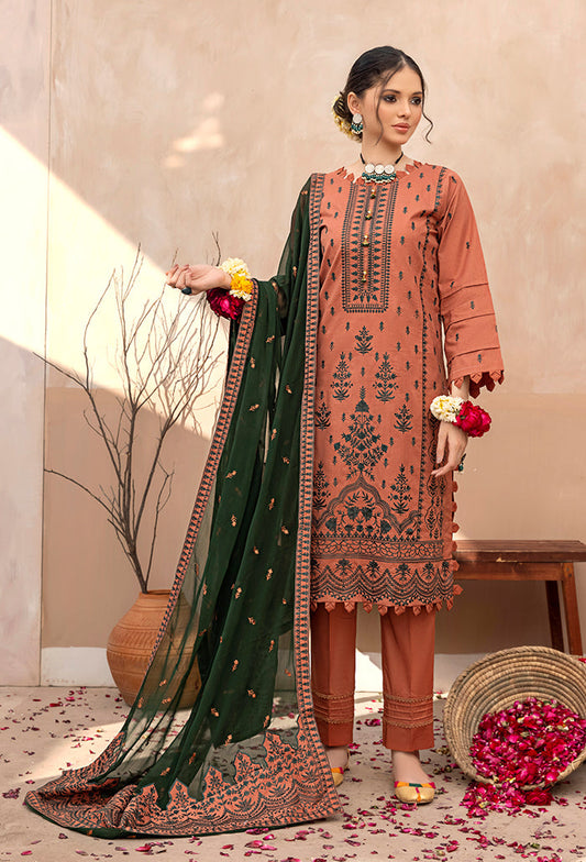 LD-09 | Humdum Laadli Lawn Collection | Unstitched Embroidered Lawn Suits