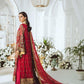 MFD-0002-Radical Red | Maryum N Maria Luxury Chiffon Collection 2021 | Unstitched Embroidered Net Suits