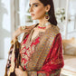 MFD-0002-Radical Red | Maryum N Maria Luxury Chiffon Collection 2021 | Unstitched Embroidered Net Suits