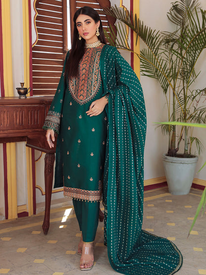 Nissa Festive By RajBari '22  D#01 | Unstitched Embroidered Jacquard Suit