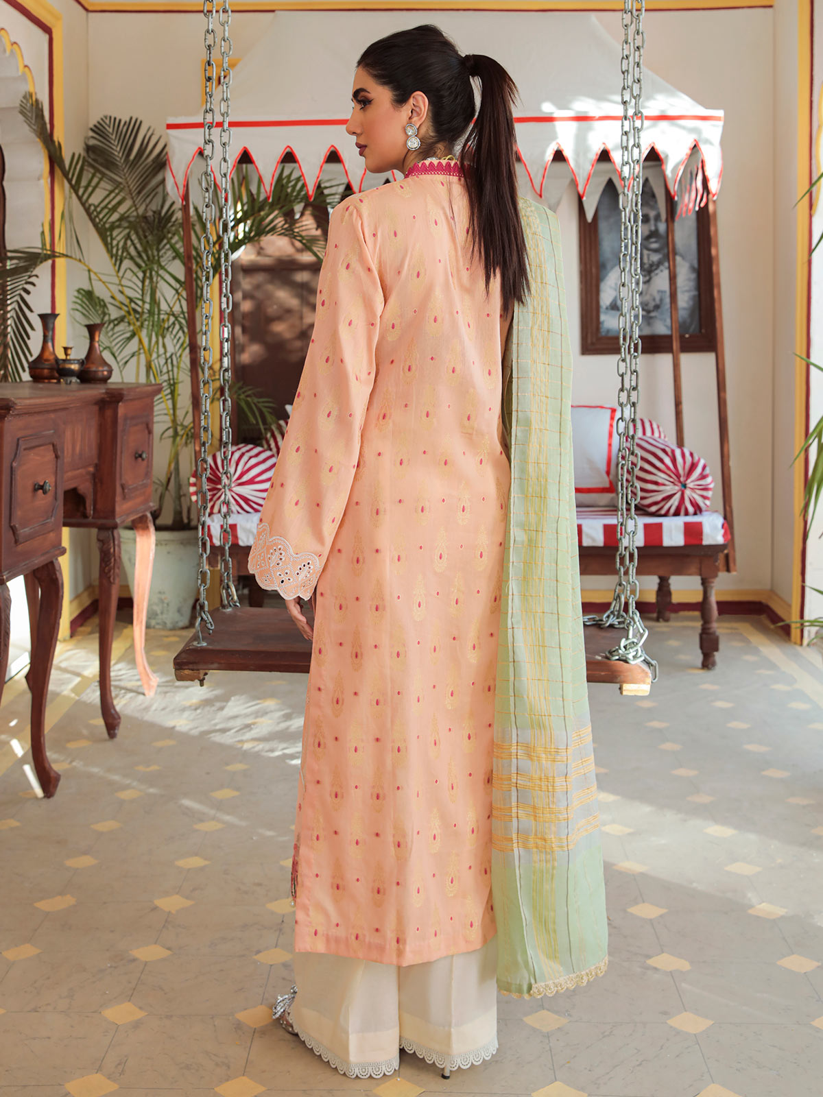 Nissa Festive By RajBari '22  D#03 | Unstitched Embroidered Schiffli Suit