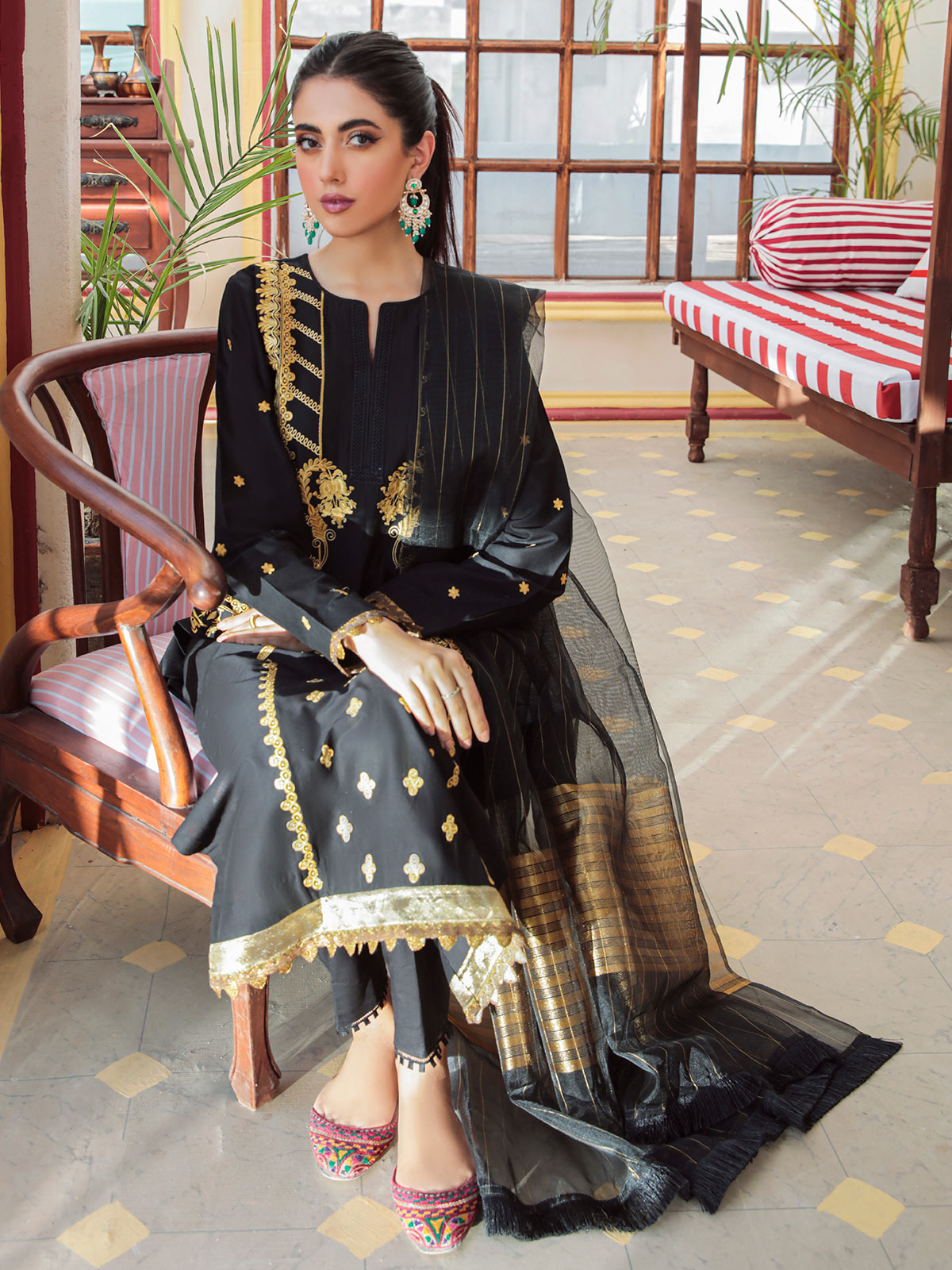 Nissa Festive By RajBari '22  D#07 | Unstitched Embroidered Jacquard Suit