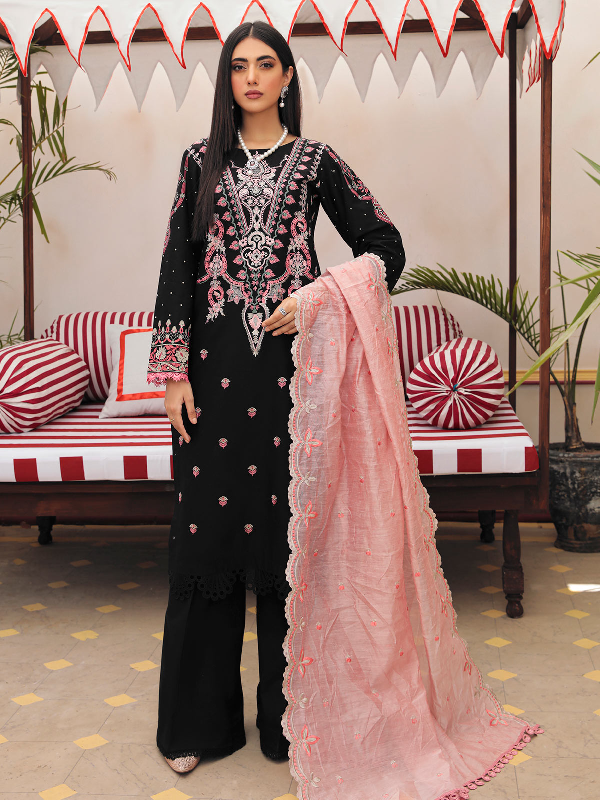 Nissa Festive By RajBari '22  D#09 | Unstitched Embroidered Jacquard Suit