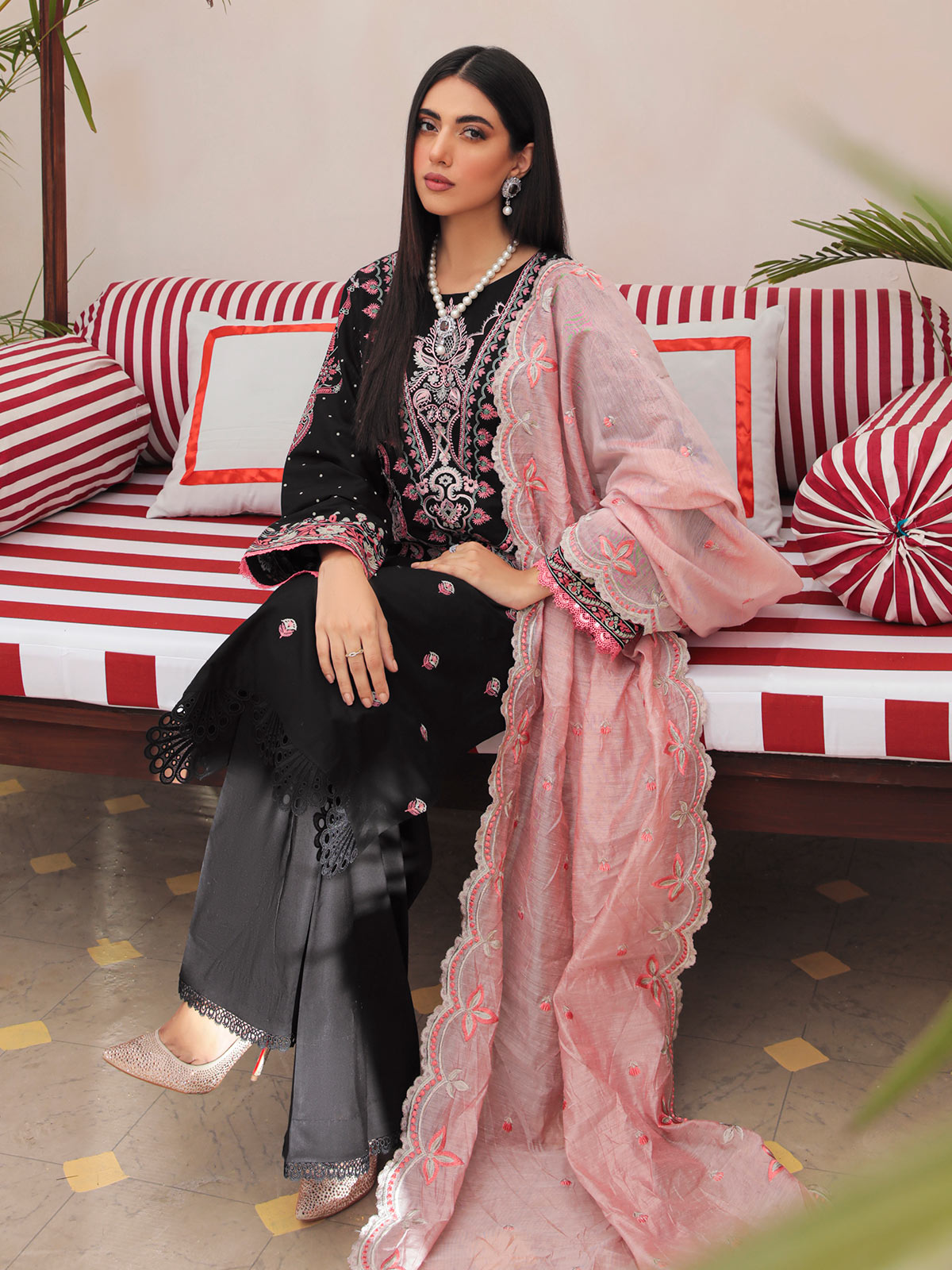 Nissa Festive By RajBari '22  D#09 | Unstitched Embroidered Jacquard Suit