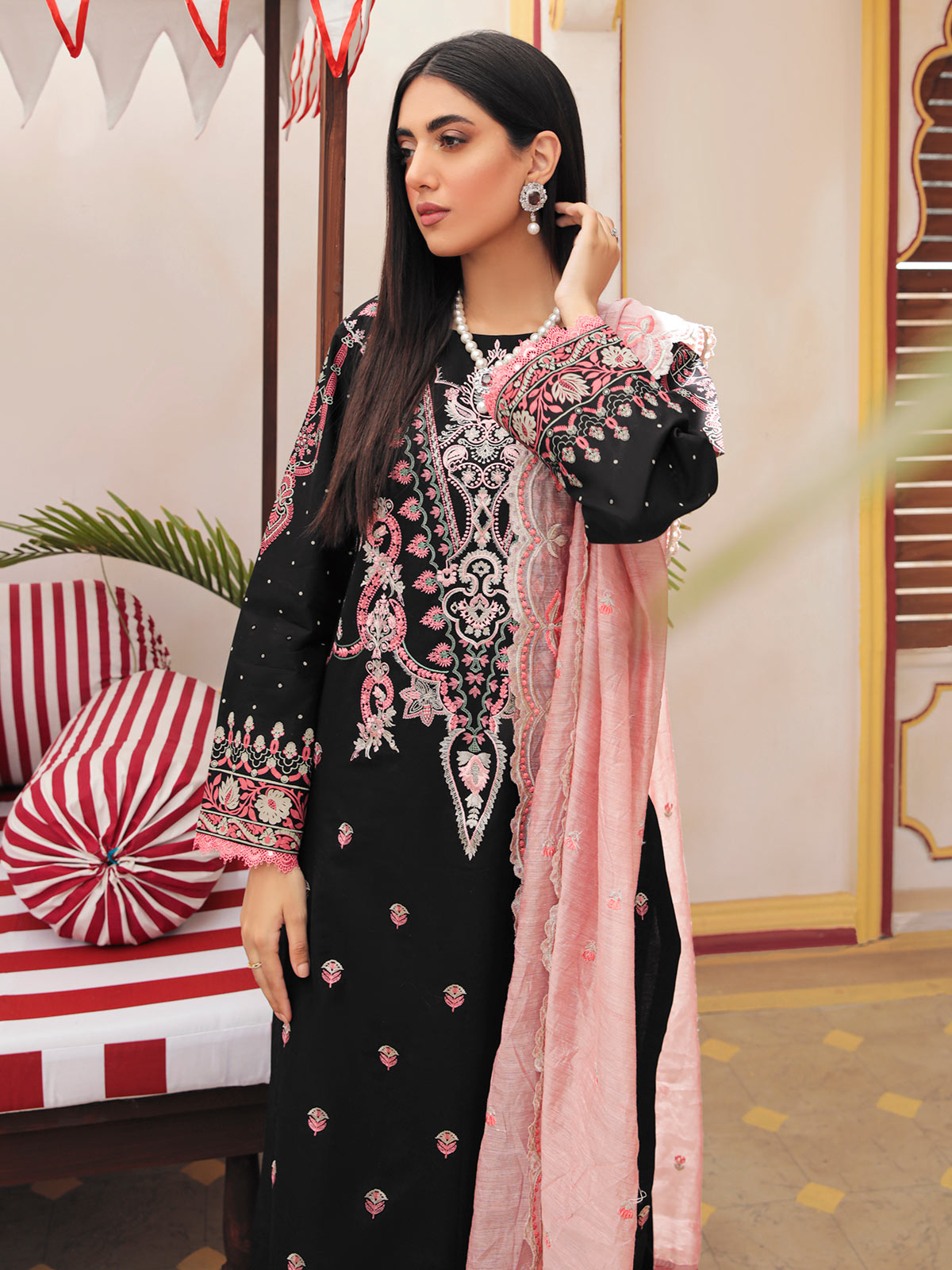 Nissa Festive By RajBari '22  D#09 | Unstitched Embroidered Jacquard Suit