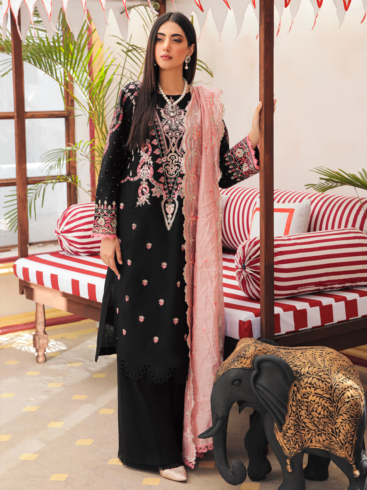 Nissa Festive By RajBari '22  D#09 | Unstitched Embroidered Jacquard Suit