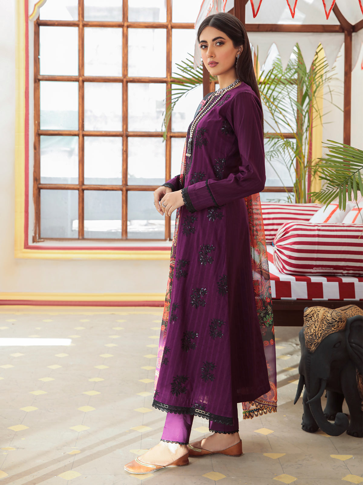 Nissa Festive By RajBari '22  D#10 | Unstitched Embroidered Jacquard Suit