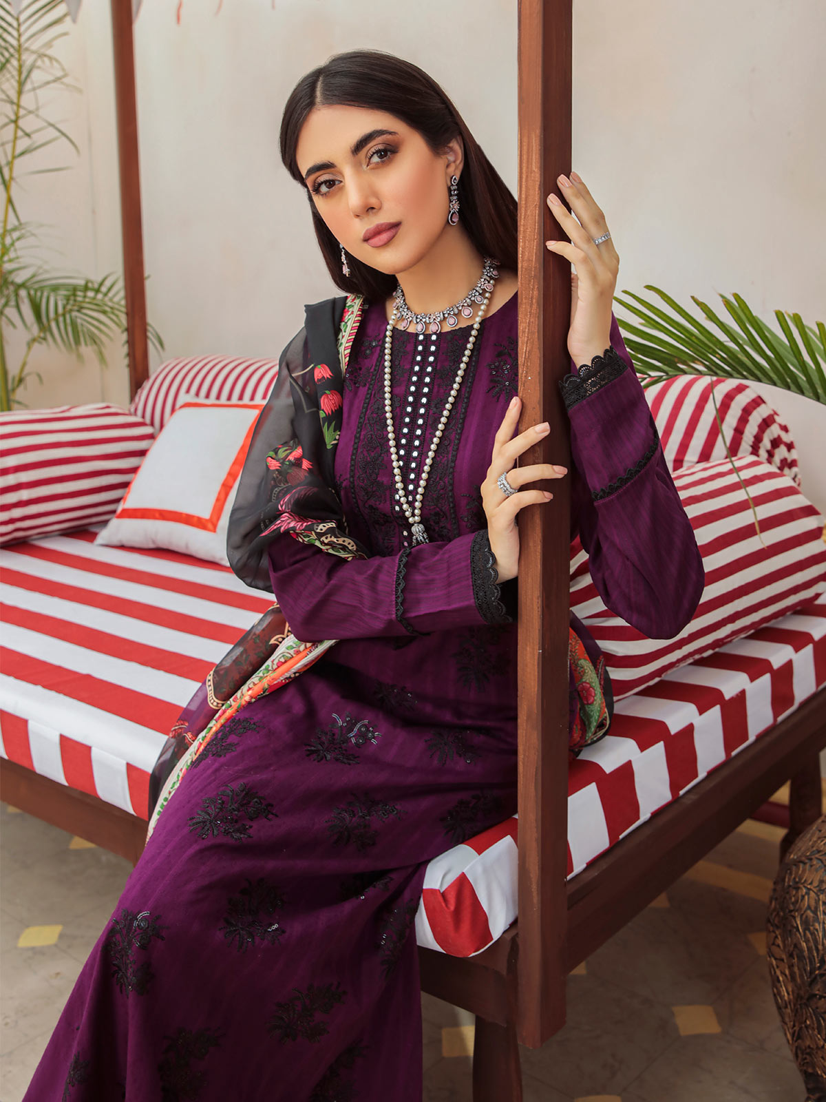 Nissa Festive By RajBari '22  D#10 | Unstitched Embroidered Jacquard Suit