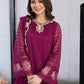 Orchid Flame |  Azure Ensembles Chiffon 3PCS 2023