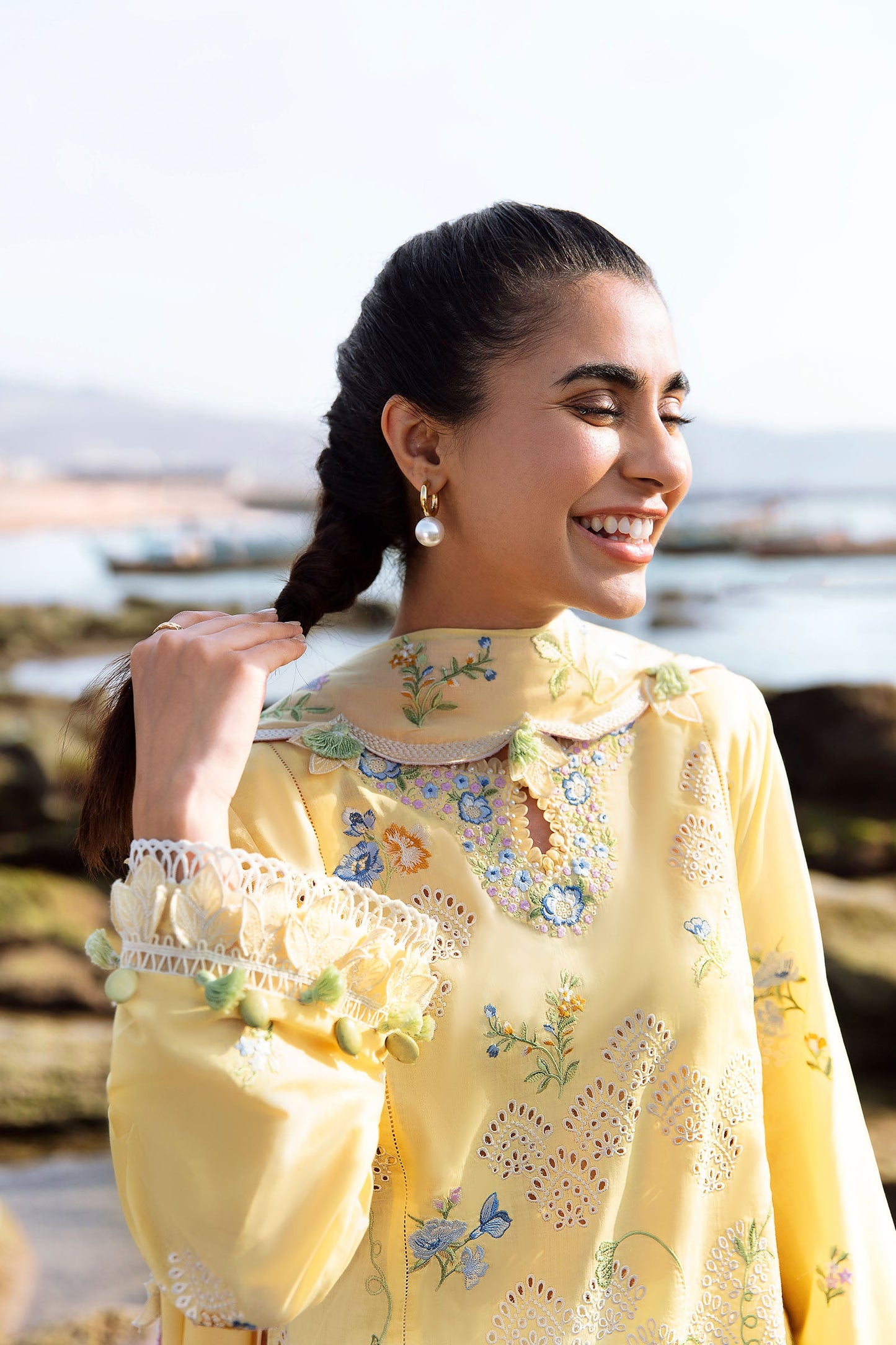 LANA (ZL23-04 A) | Zaha Lawn Collection 2023 | Embroidered Unstitched Lawn Suits