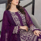 Pansy Petals |  Azure Ensembles Chiffon 3PCS 2023