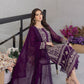 Pansy Petals |  Azure Ensembles Chiffon 3PCS 2023