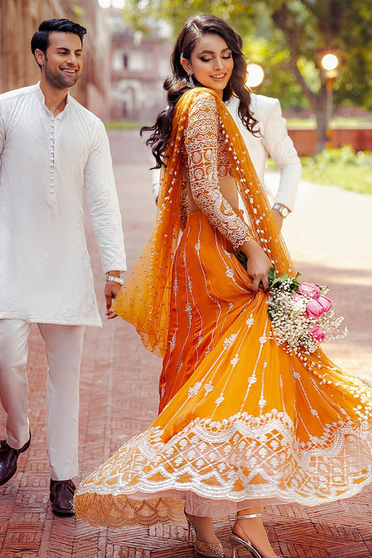 SURAJMUKHI | Mushq Hawa Mahal Tissue De Luxe ‘21 | Unstitched Embroidered Chiffon Suits