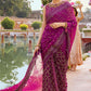 GULAAB | Mushq Hawa Mahal Tissue De Luxe ‘21 | Unstitched Embroidered Chiffon Suits