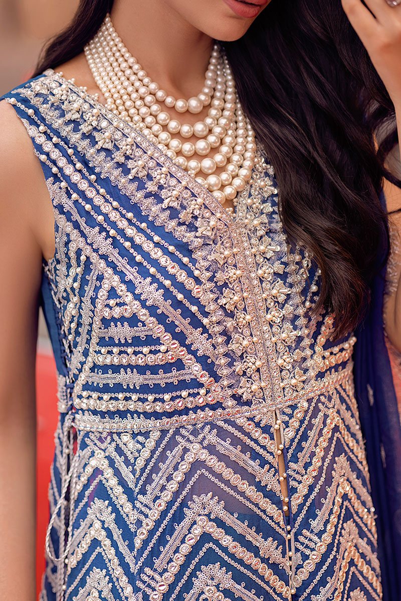KANWAL | Mushq Hawa Mahal Tissue De Luxe ‘21 | Unstitched Embroidered Chiffon Suits