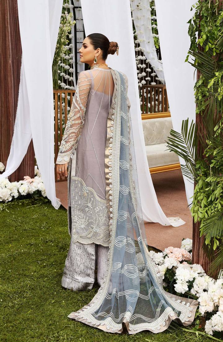SFG0010 ZENITH | Shamrock Premium Resplendent Luxury Wedding Collection 2021 | Unstitched Embroidered Organza Suits